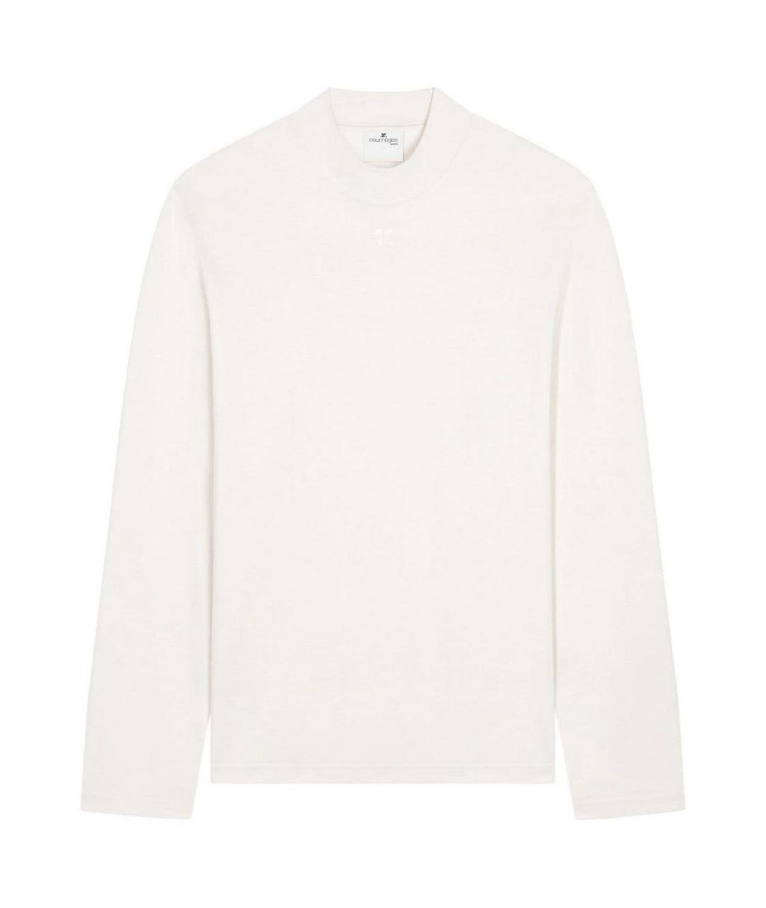 COURREGES Белая хлопковая футболка, фото 1