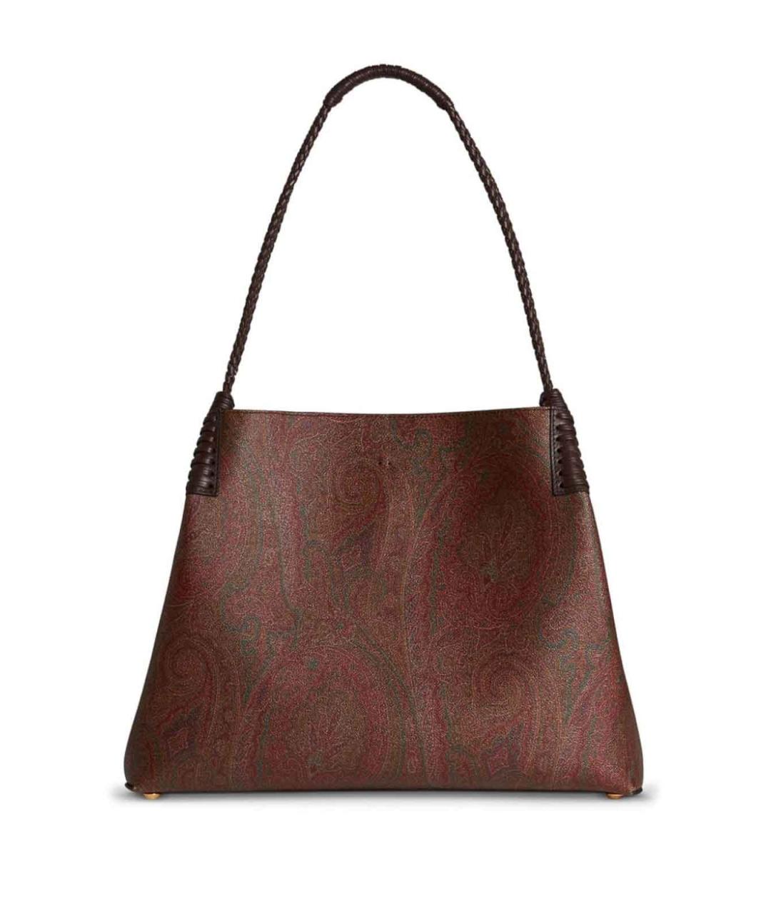 ETRO Коричневая кожаная сумка тоут, фото 2