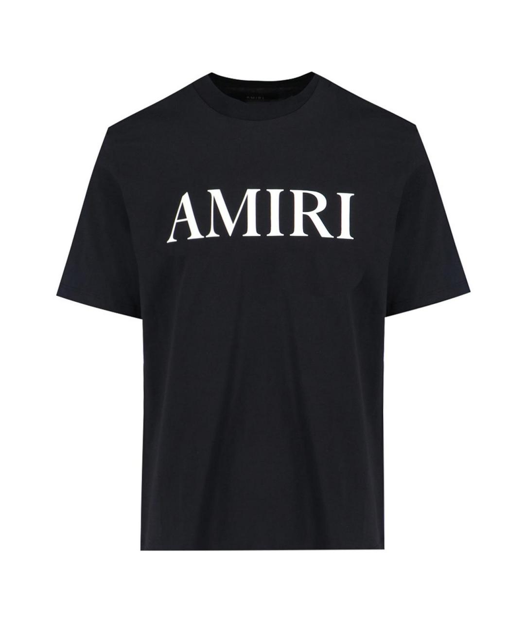 AMIRI Черная хлопковая футболка, фото 1