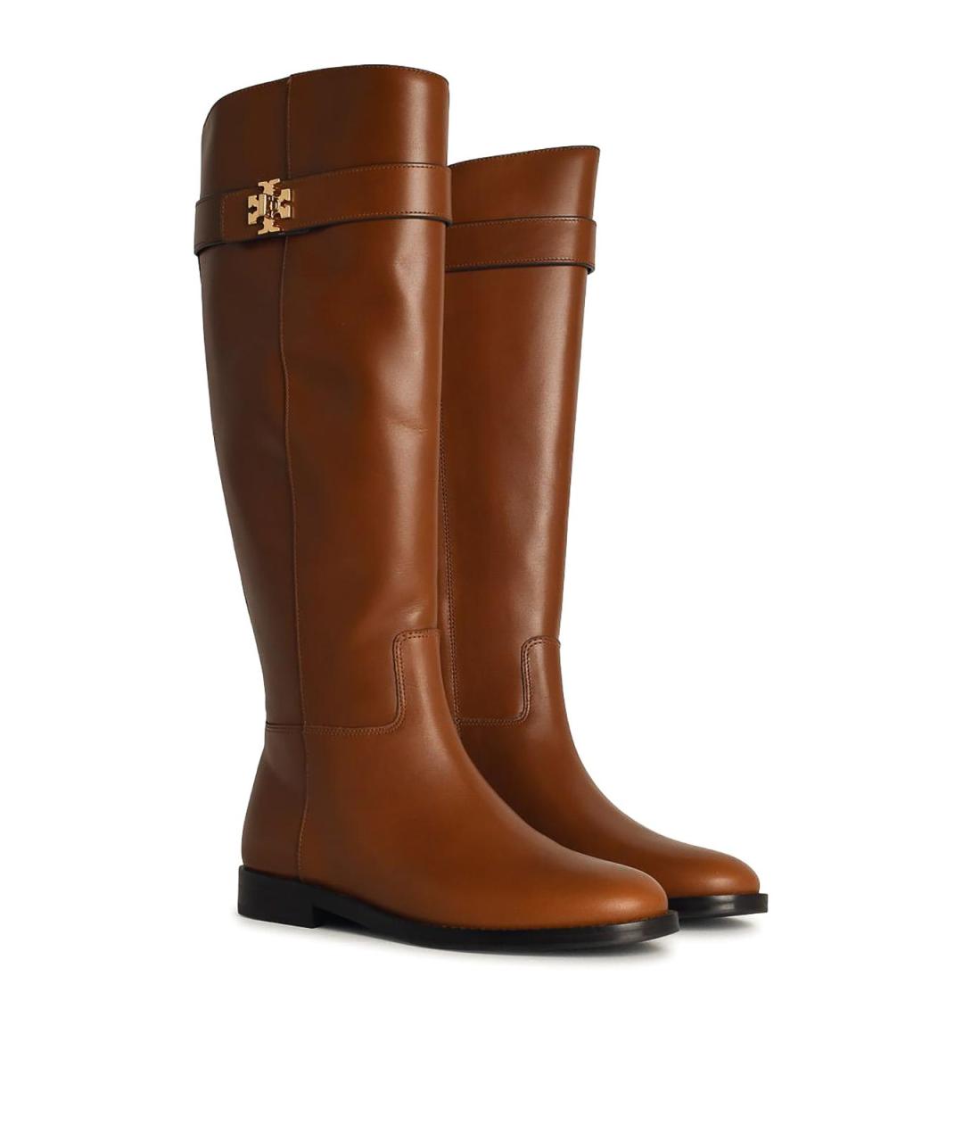 TORY BURCH Коричневые кожаные сапоги, фото 2