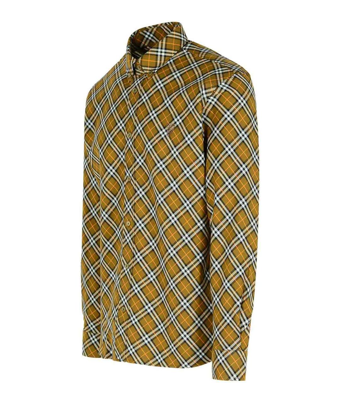 BURBERRY Мульти хлопковая кэжуал рубашка, фото 3