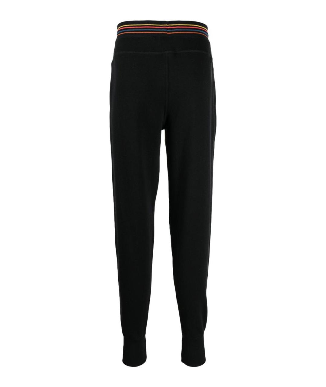 PAUL SMITH Черные хлопковые повседневные брюки, фото 2