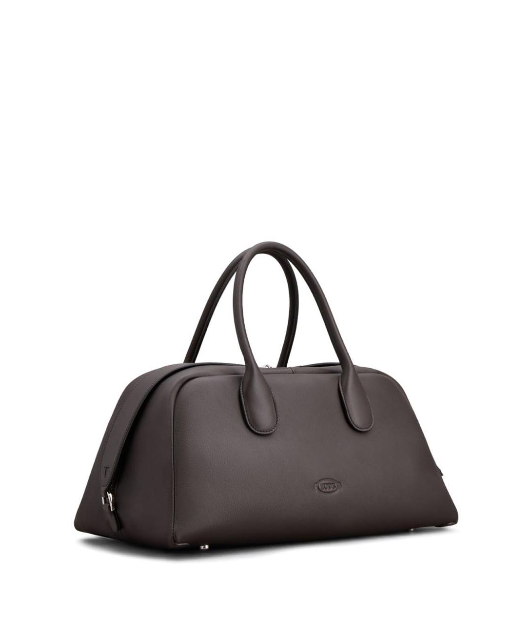 TOD'S Коричневая кожаная сумка тоут, фото 4