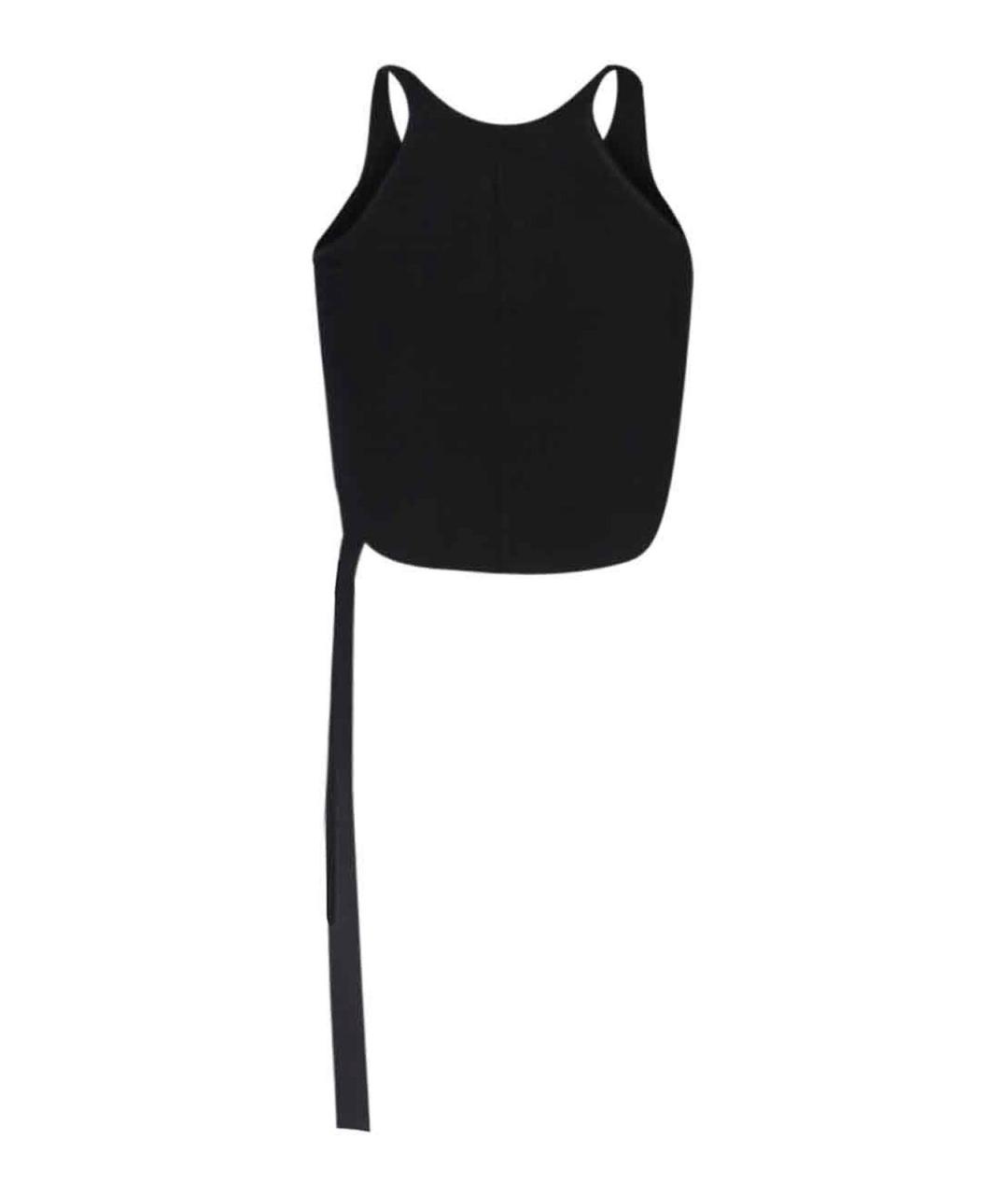 RICK OWENS Черная хлопковая майка, фото 2