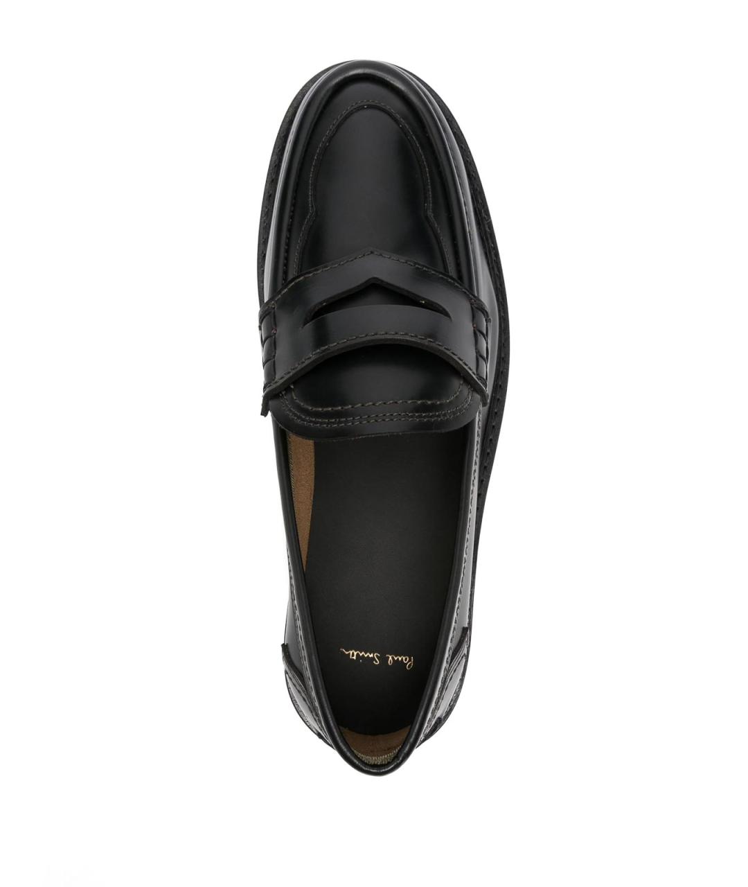 PAUL SMITH Черные кожаные лоферы, фото 4