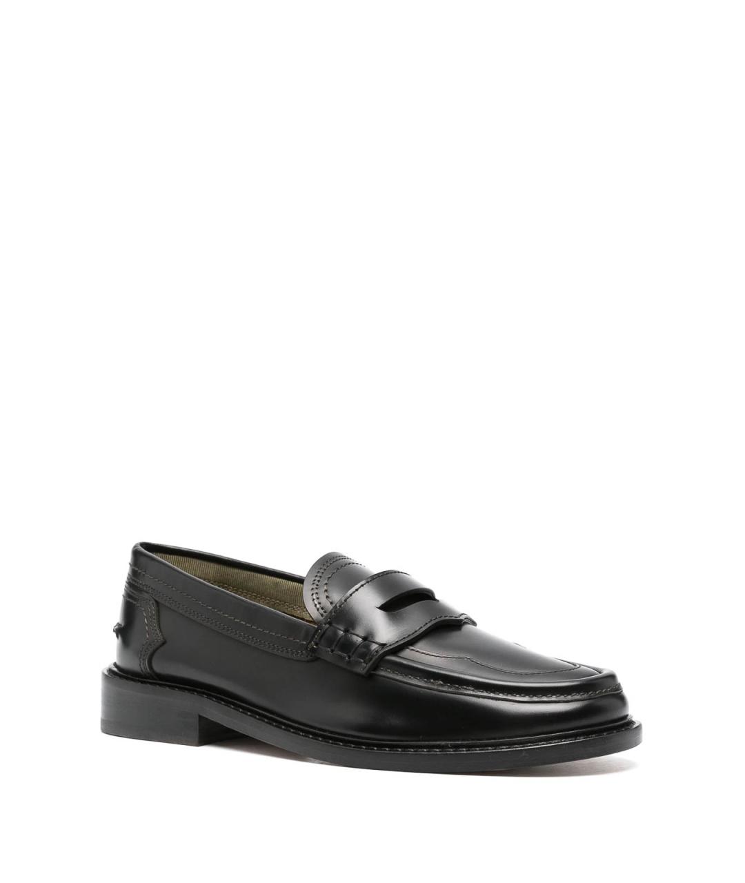 PAUL SMITH Черные кожаные лоферы, фото 2