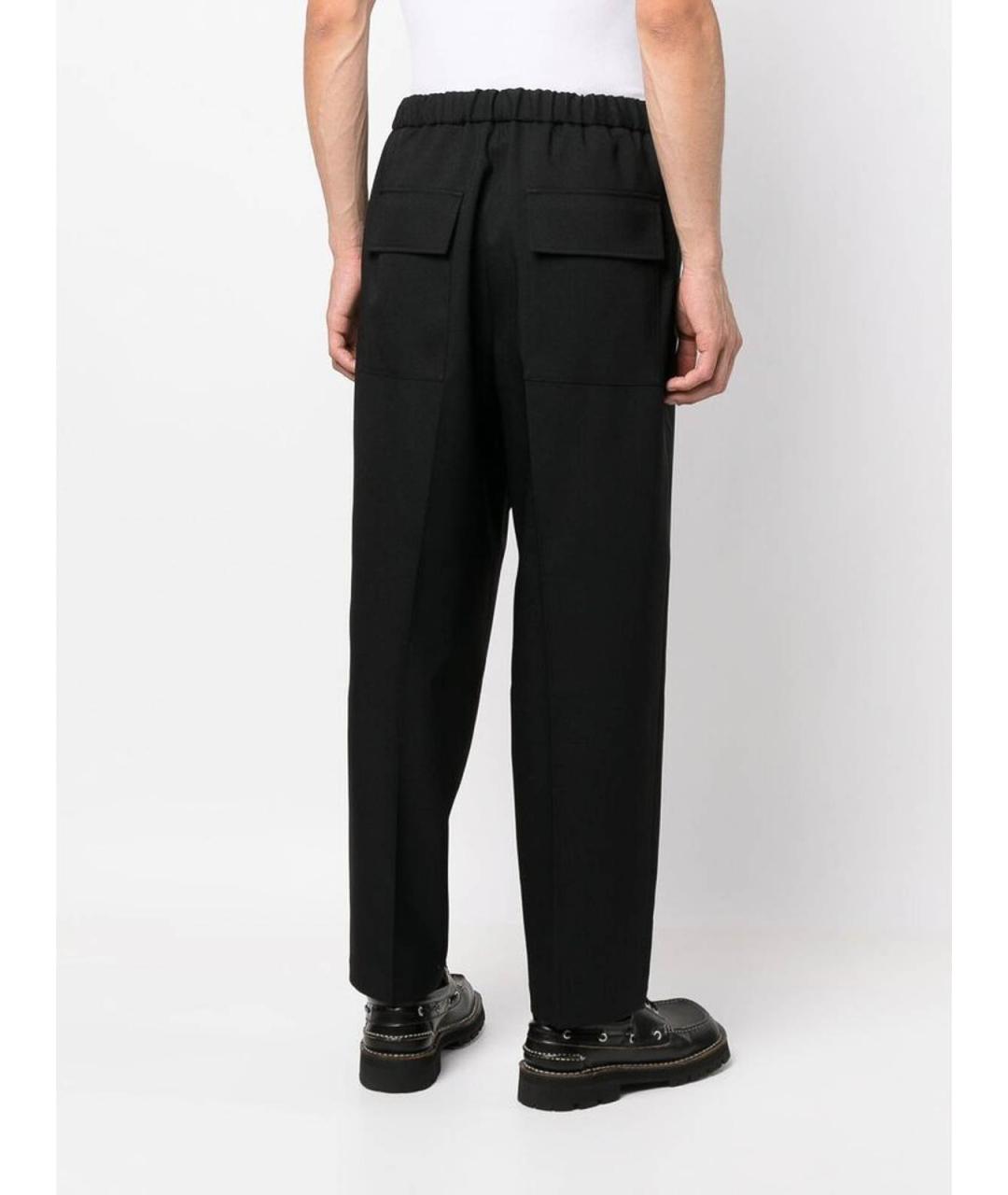 JIL SANDER Черные хлопковые шорты, фото 4