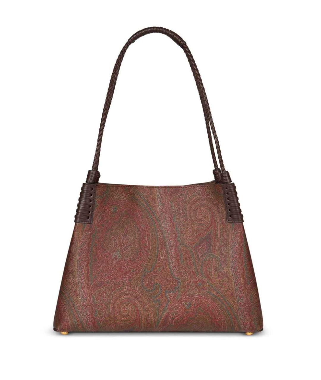 ETRO Коричневая кожаная сумка тоут, фото 5