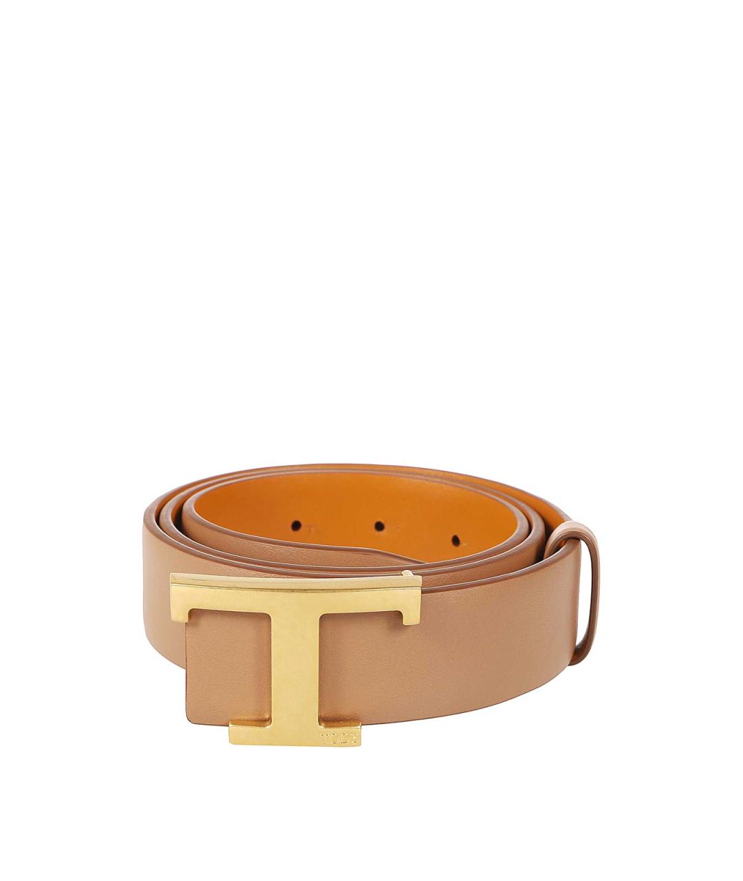 TOD'S Коричневый кожаный ремень, фото 2