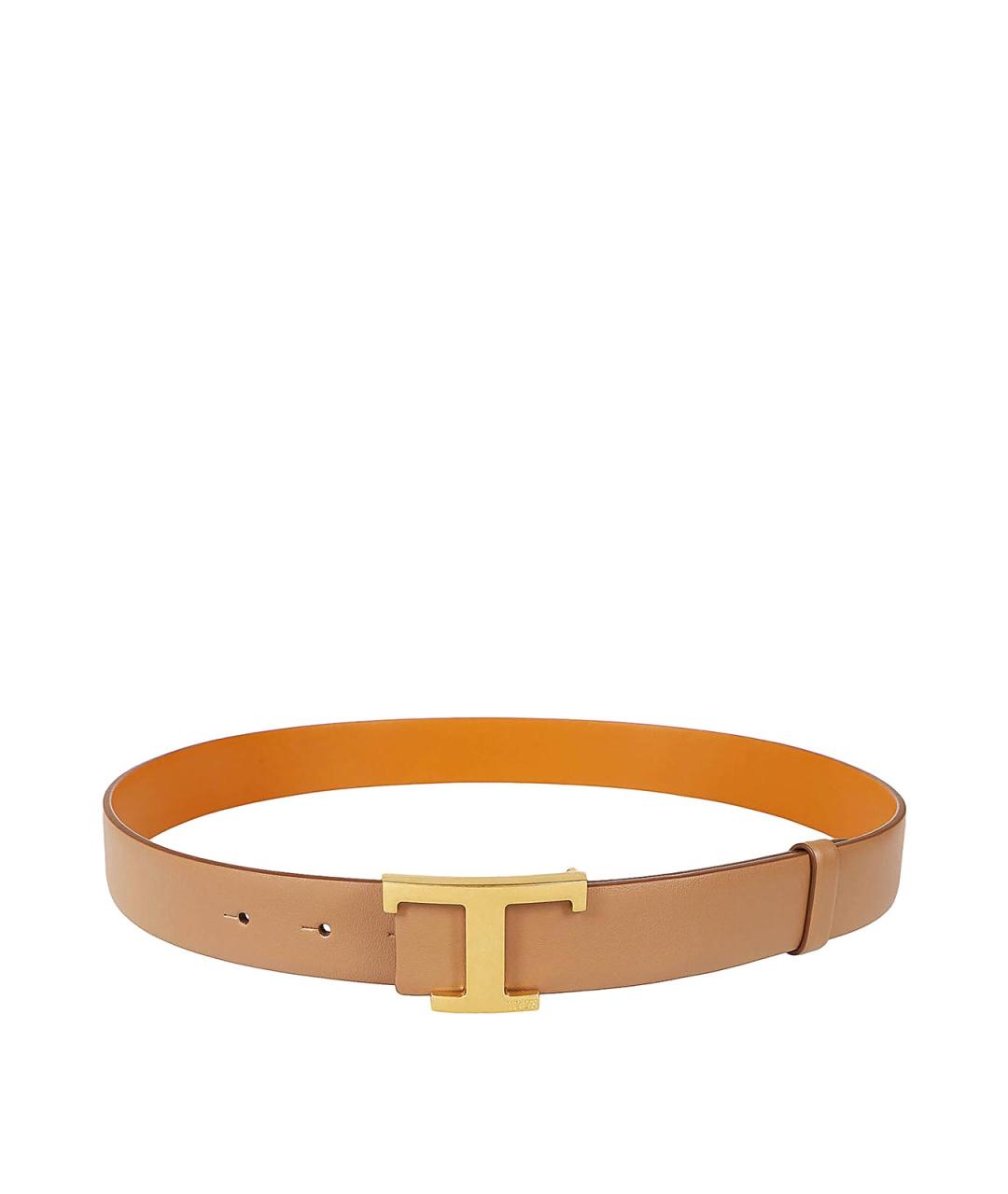 TOD'S Коричневый кожаный ремень, фото 1
