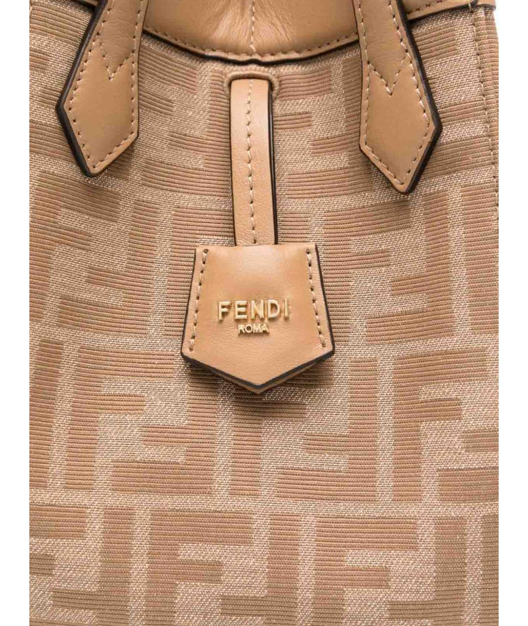 FENDI Коричневая тканевая сумка через плечо, фото 2