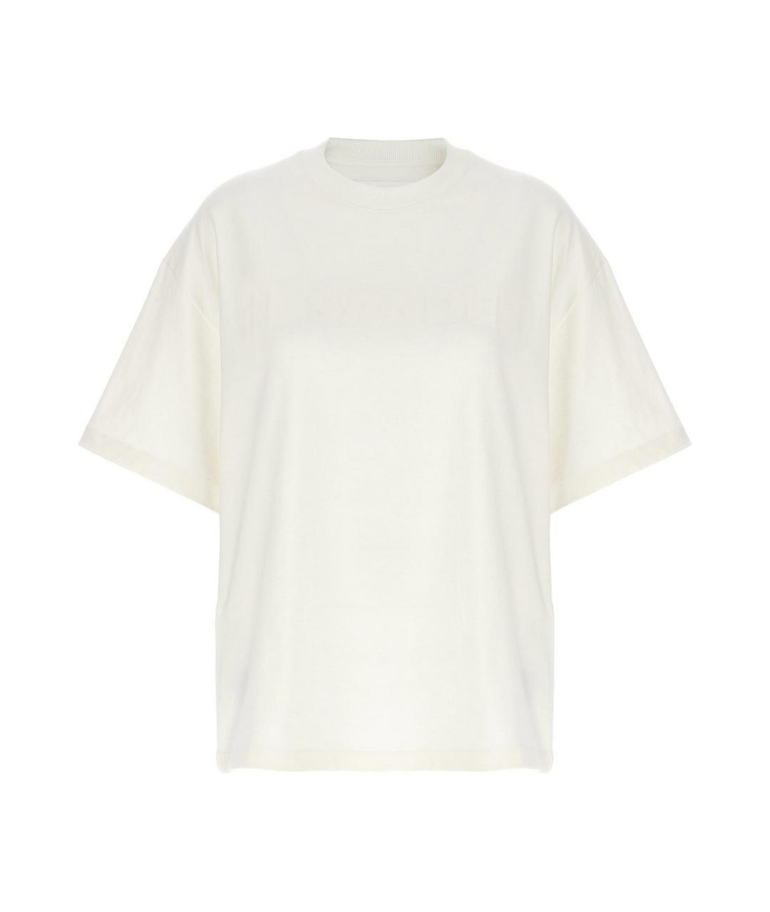 JIL SANDER Бежевая хлопковая футболка, фото 1