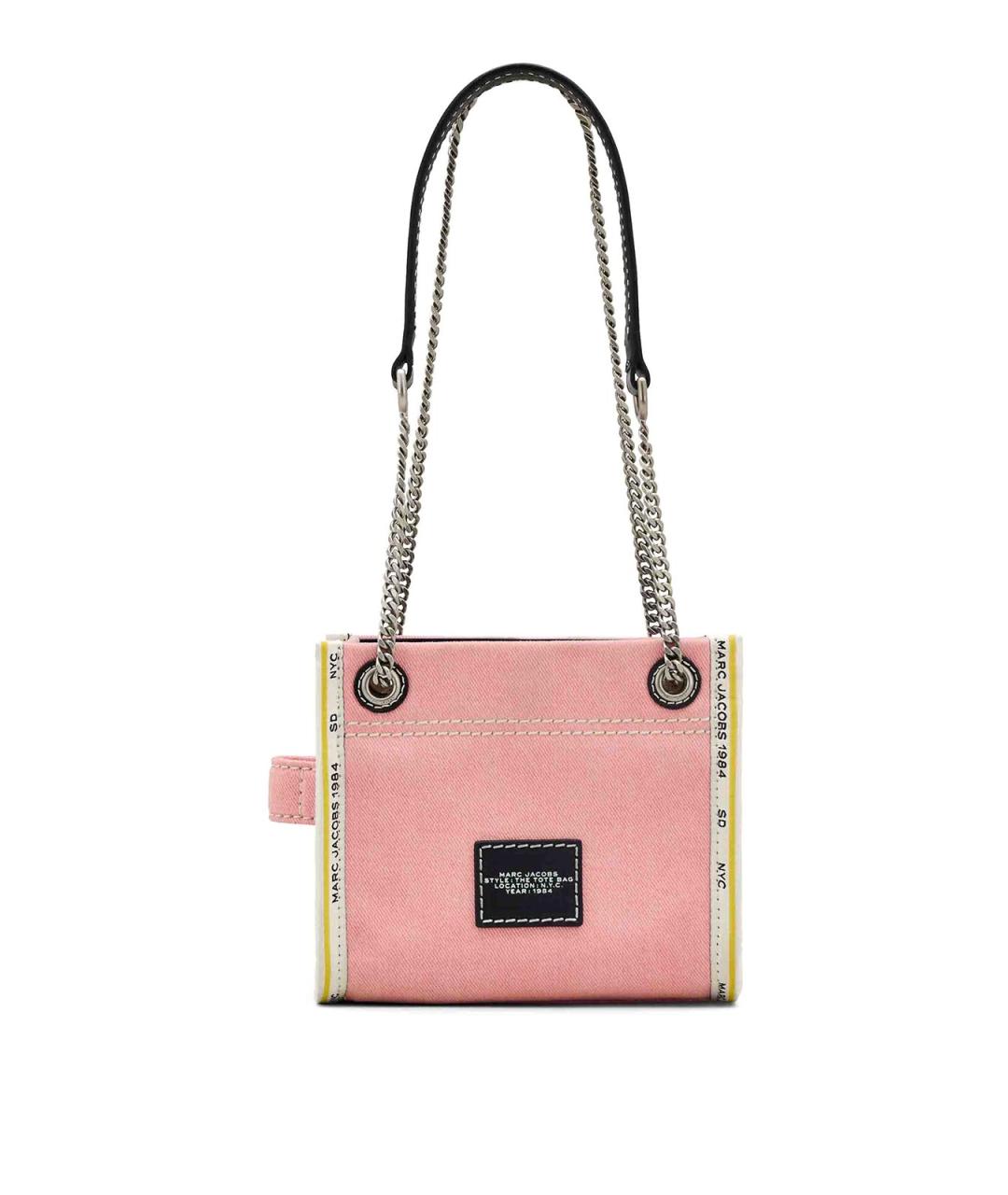MARC JACOBS Розовая хлопковая сумка через плечо, фото 3