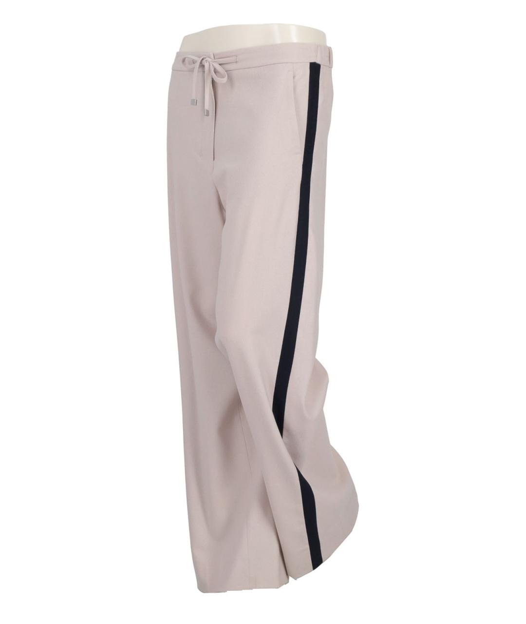 MAX MARA Бежевые шерстяные спортивные брюки и шорты, фото 2