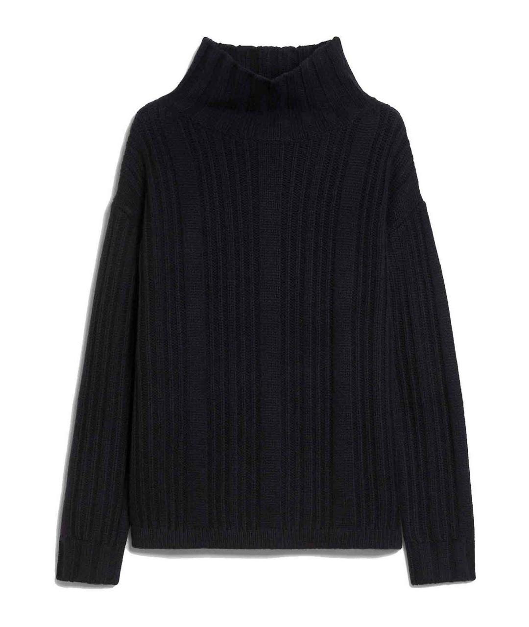 MAX MARA Темно-синий шерстяной джемпер / свитер, фото 1