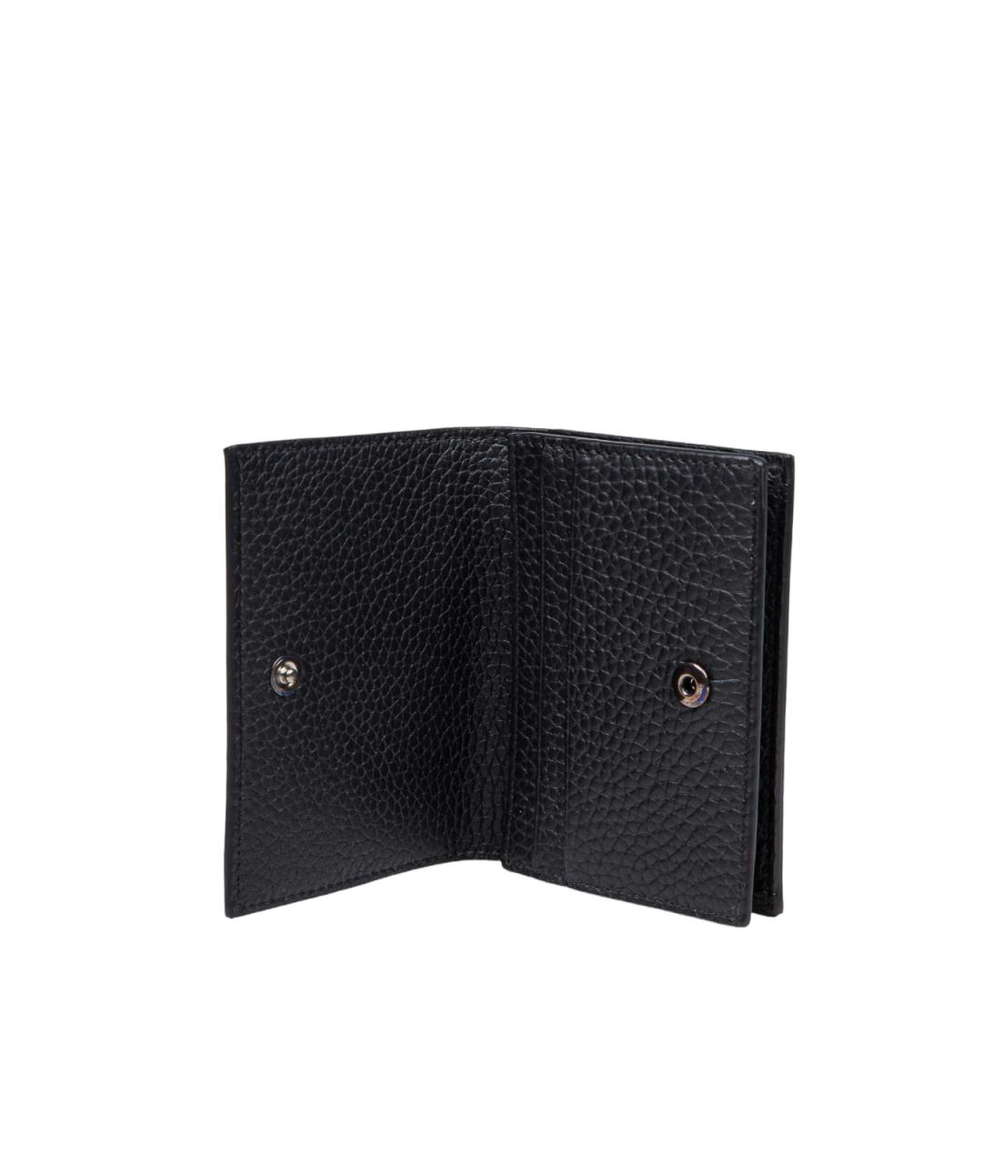 DOLCE&GABBANA Черный кожаный кошелек, фото 3
