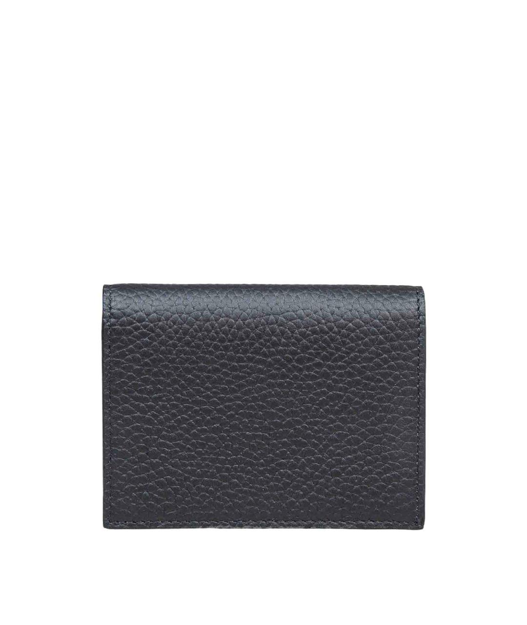 DOLCE&GABBANA Черный кожаный кошелек, фото 2