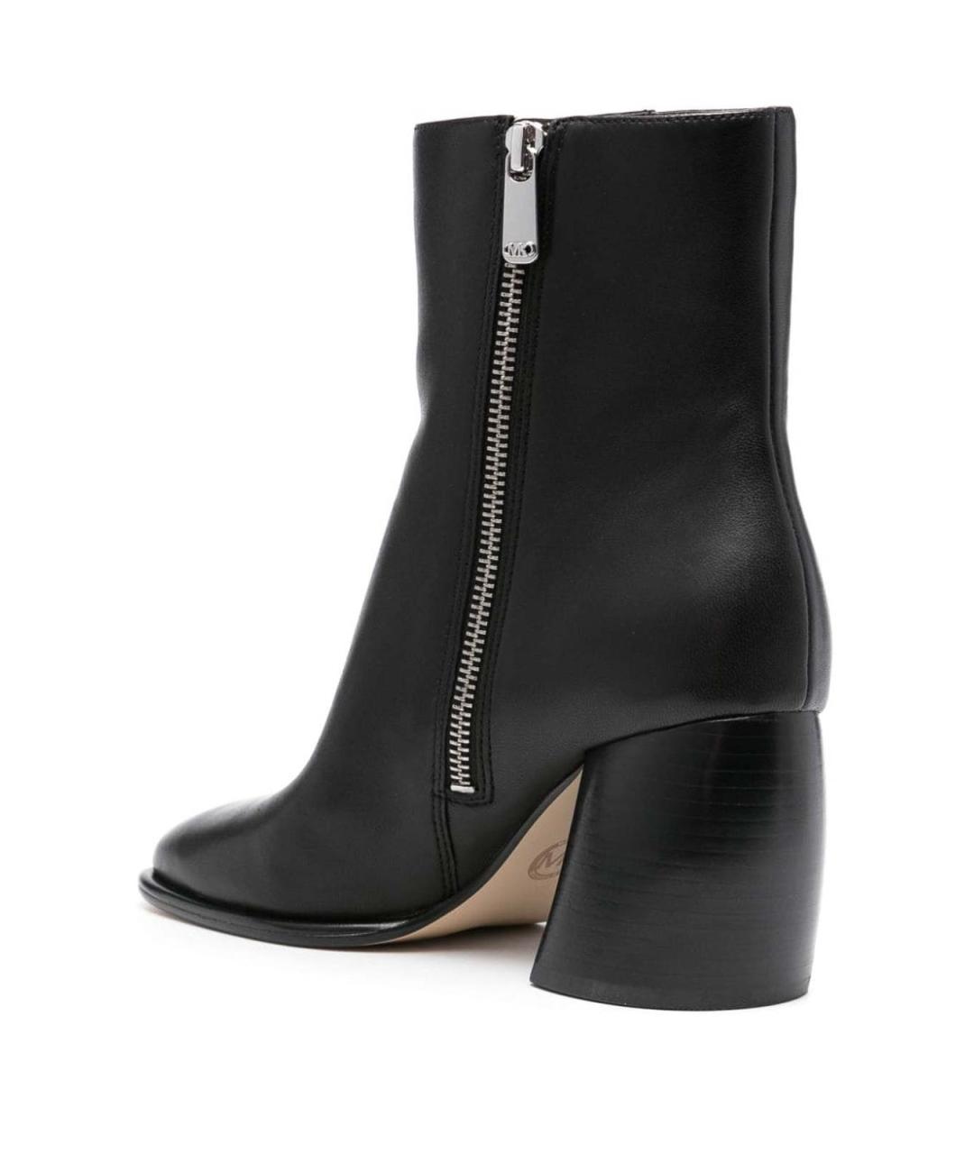 MICHAEL KORS Черные кожаные ботильоны, фото 4