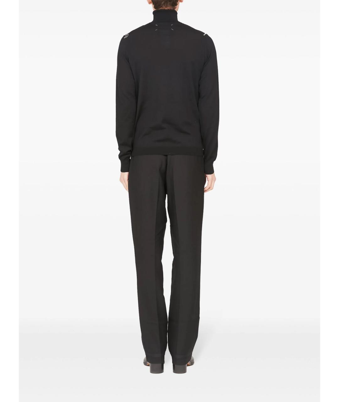 MAISON MARGIELA Черный шерстяной джемпер / свитер, фото 4