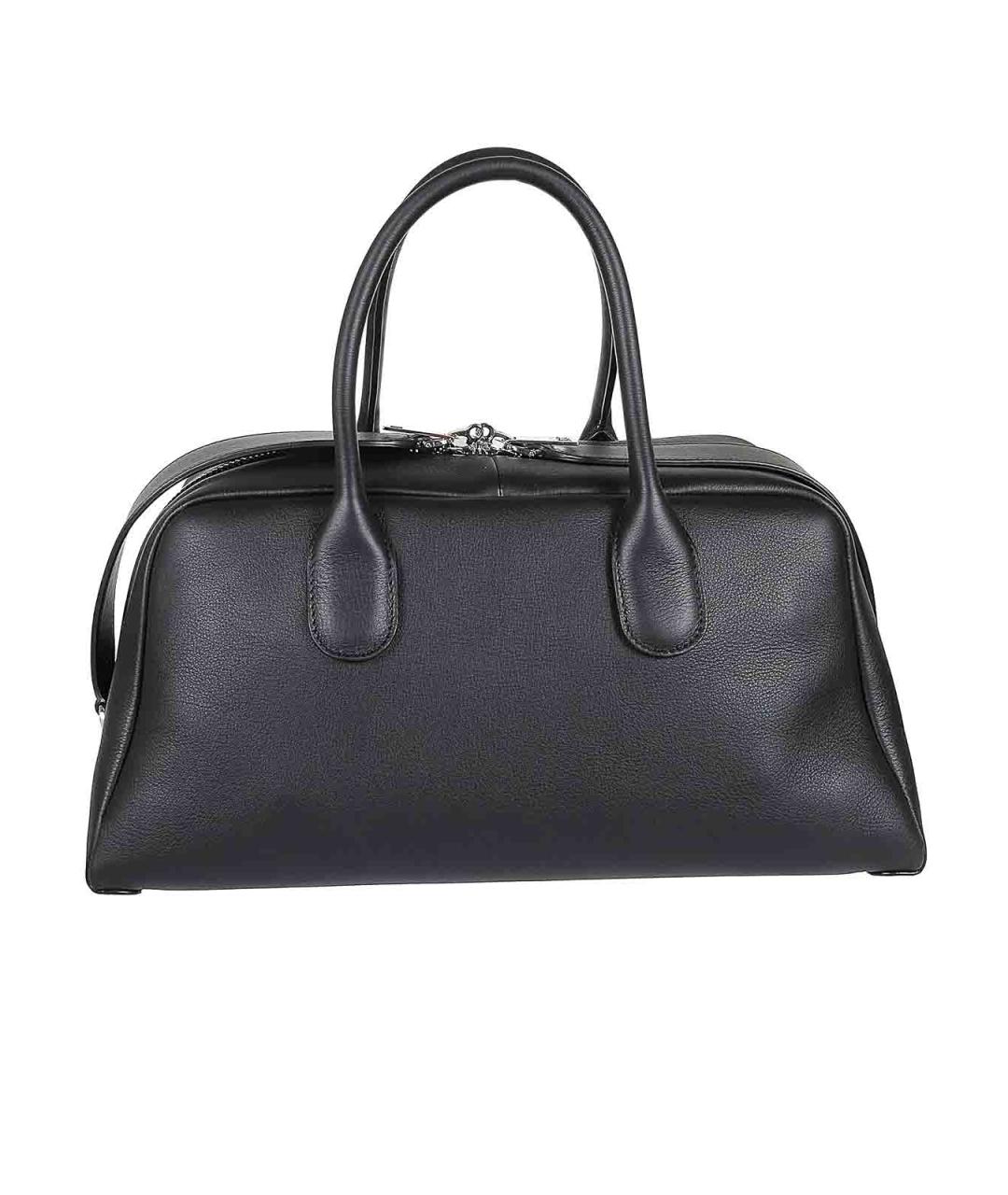 TOD'S Черная кожаная сумка тоут, фото 3