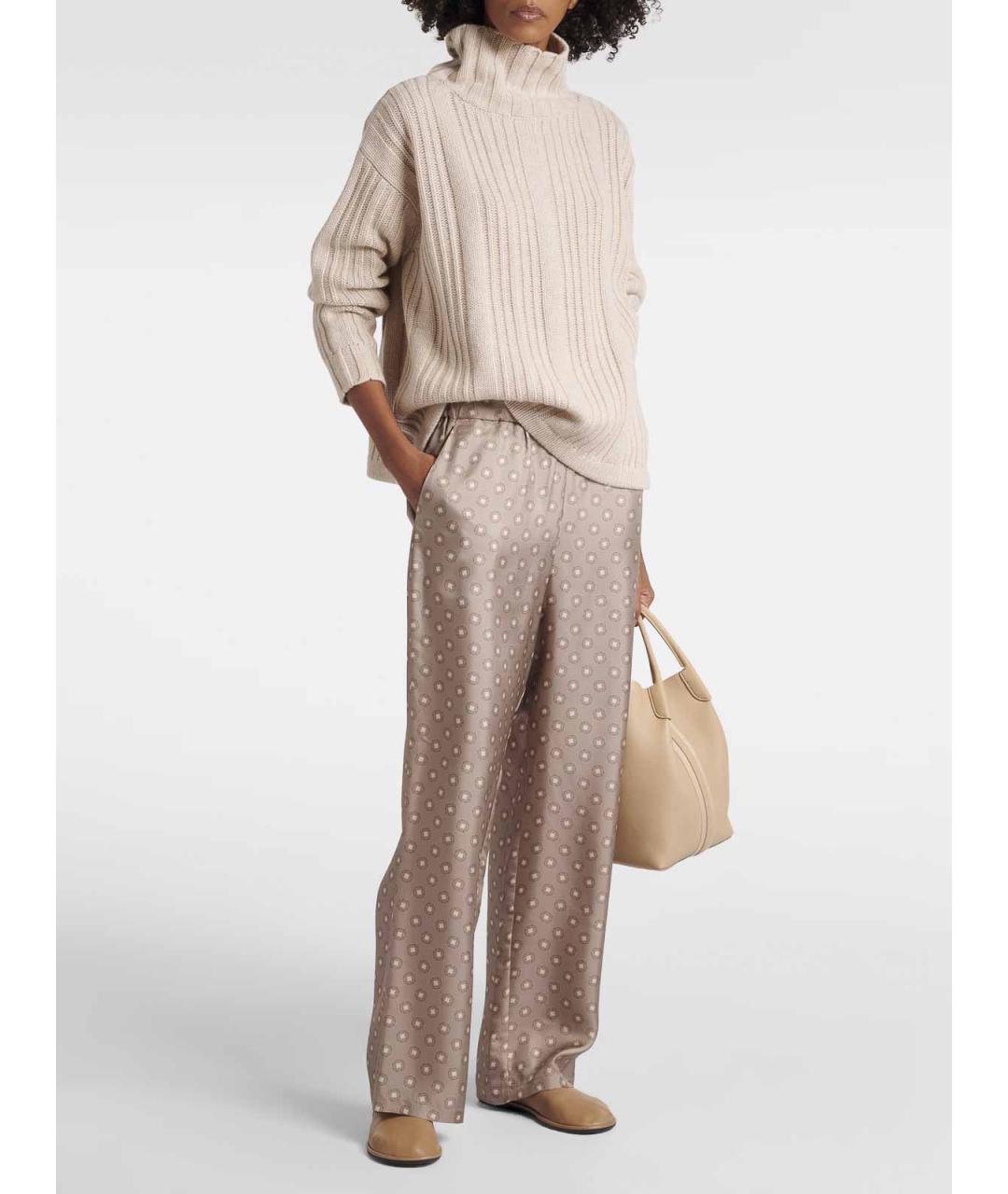 MAX MARA Бежевый шерстяной джемпер / свитер, фото 2