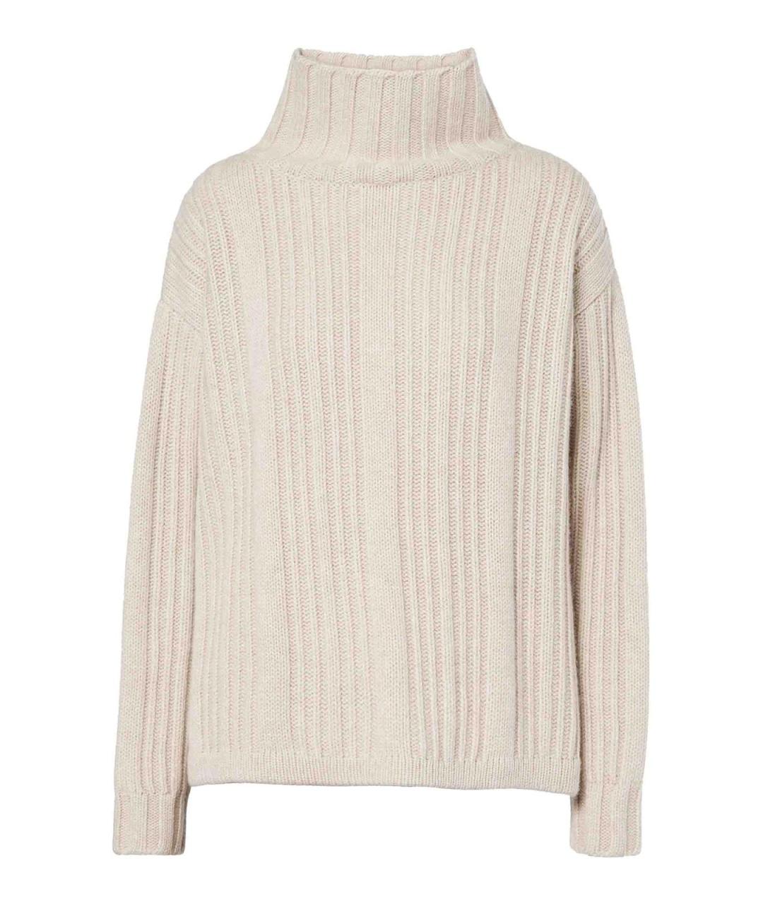 MAX MARA Бежевый шерстяной джемпер / свитер, фото 1