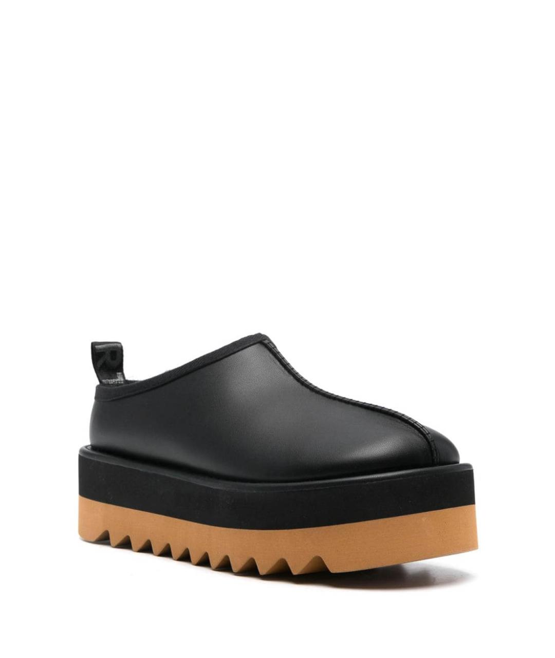 STELLA MCCARTNEY Черные кожаные мюли, фото 2