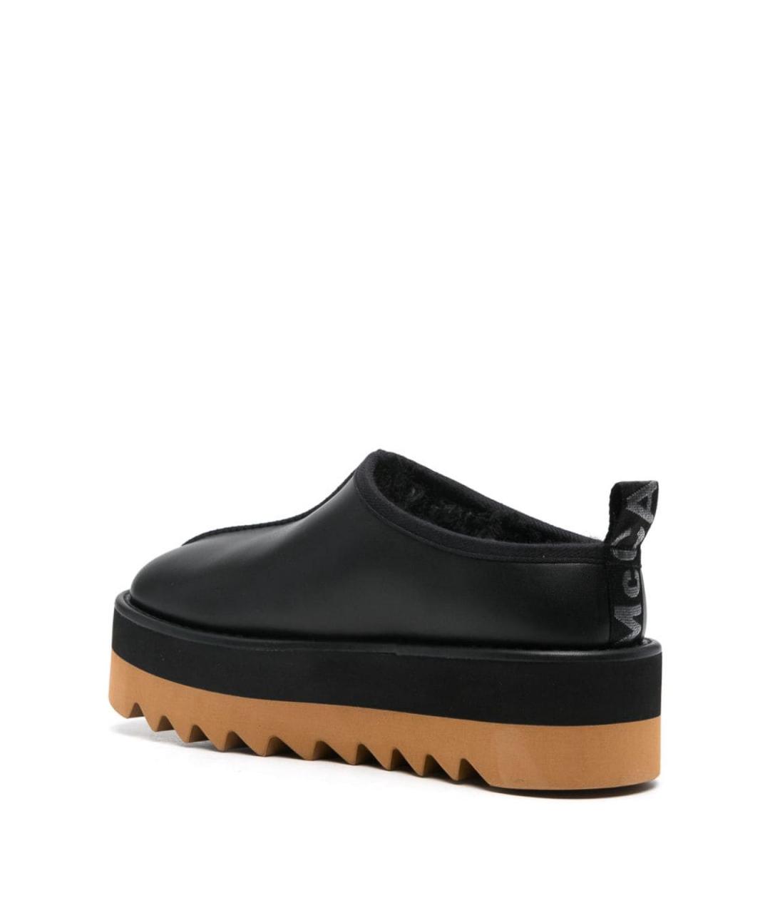 STELLA MCCARTNEY Черные кожаные мюли, фото 3