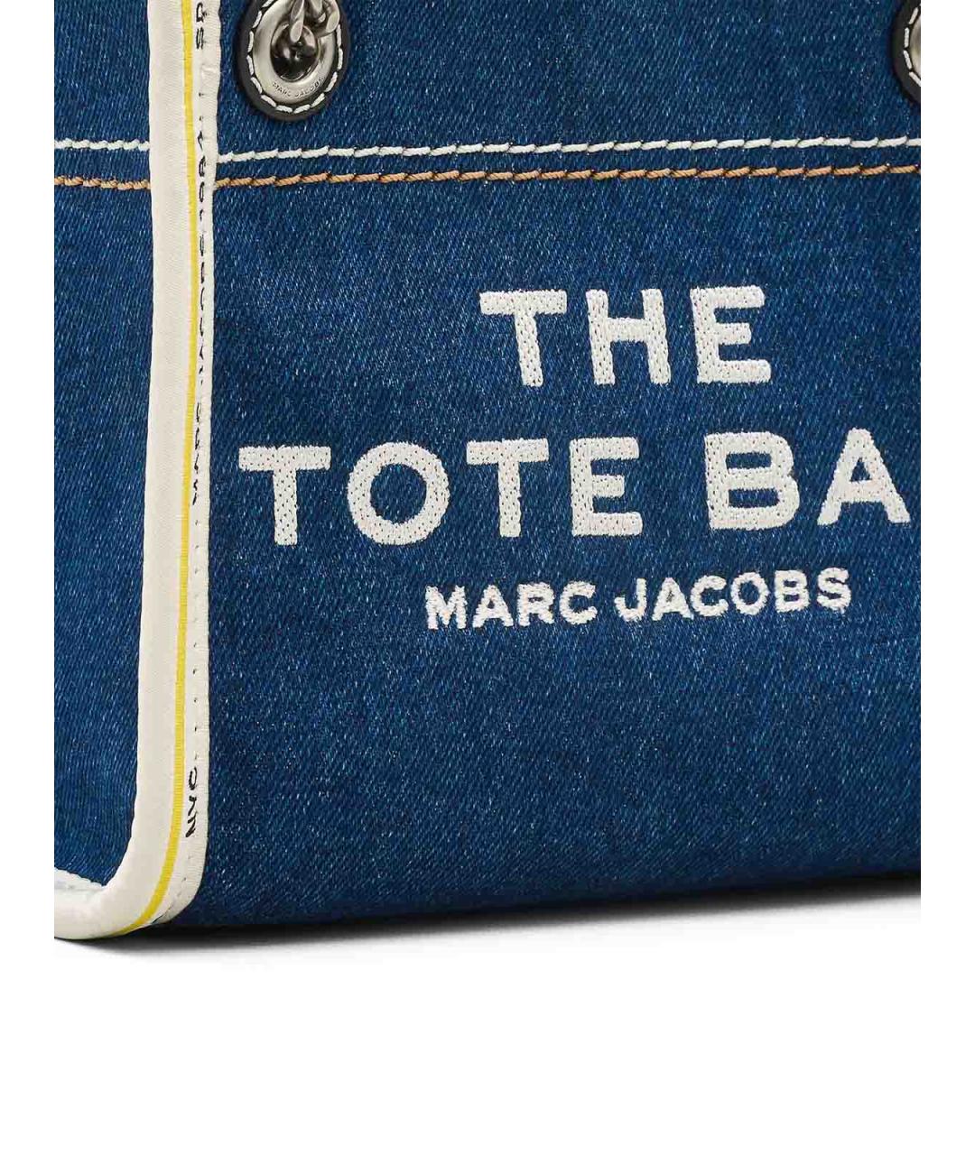 MARC JACOBS Темно-синяя хлопковая сумка через плечо, фото 5