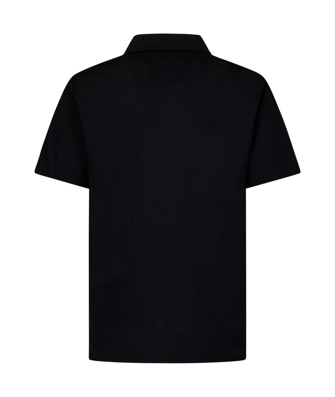 GIVENCHY Черное хлопковое поло с коротким рукавом, фото 2