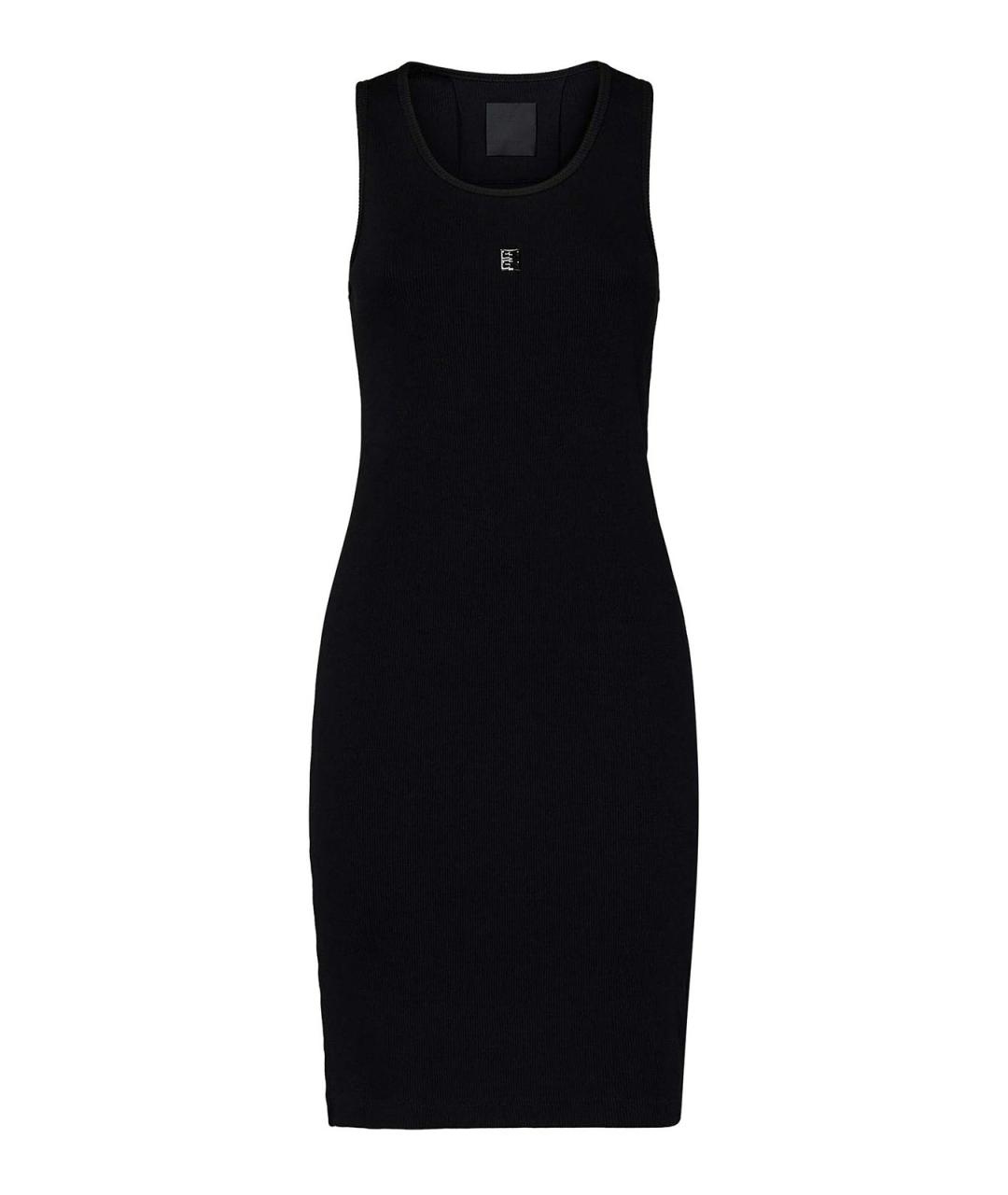 GIVENCHY Черное хлопко-эластановое повседневное платье, фото 1