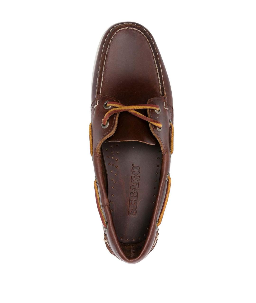 SEBAGO Коричневые текстильные лоферы, фото 4