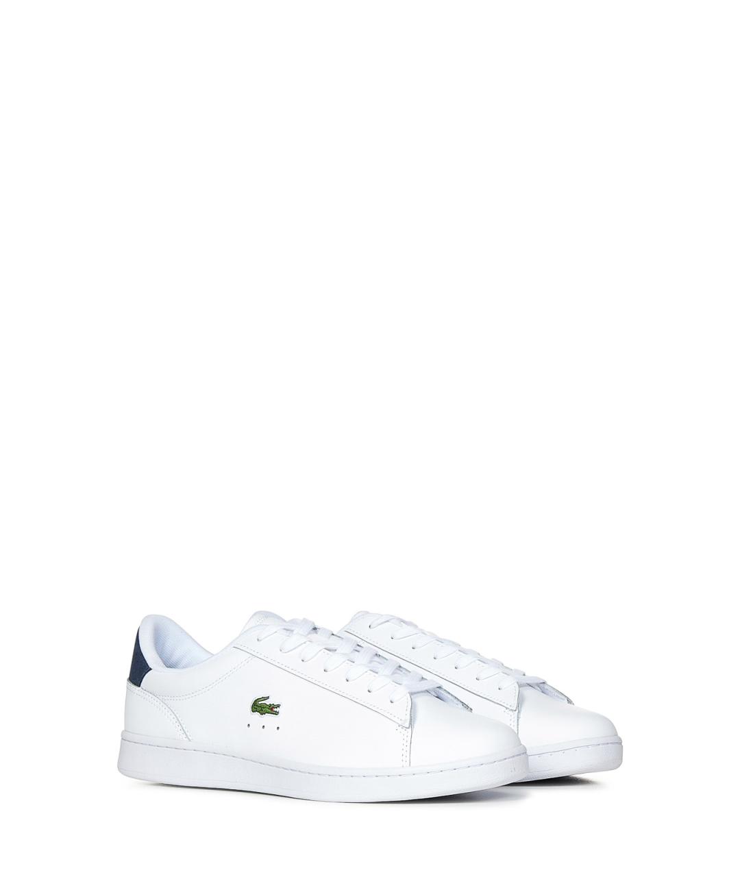 LACOSTE Белые кожаные низкие кроссовки / кеды, фото 2