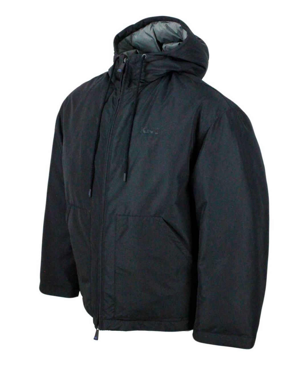 KITON Черная полиэстеровая куртка, фото 2