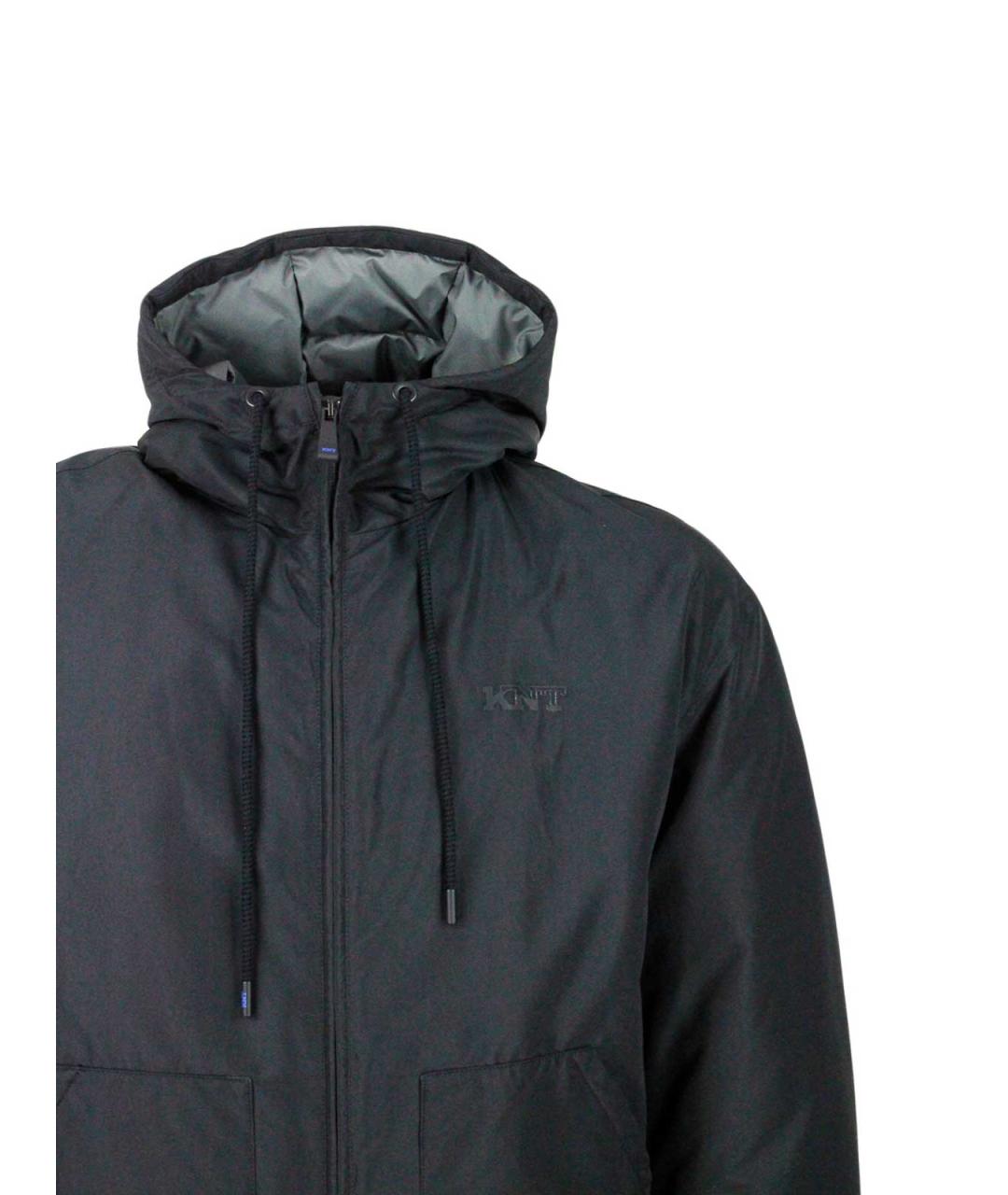 KITON Черная полиэстеровая куртка, фото 4