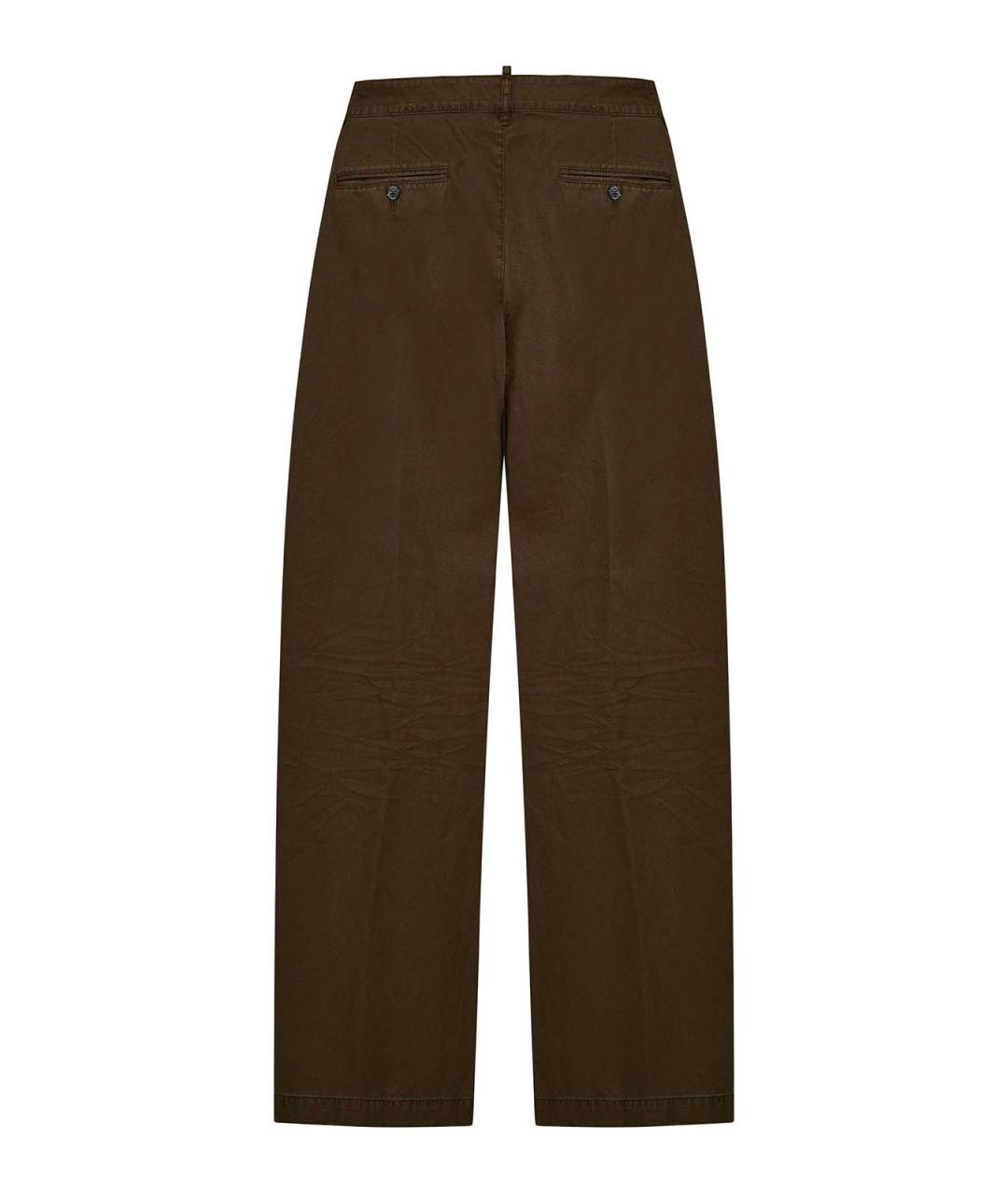DSQUARED2 Коричневые повседневные брюки, фото 2