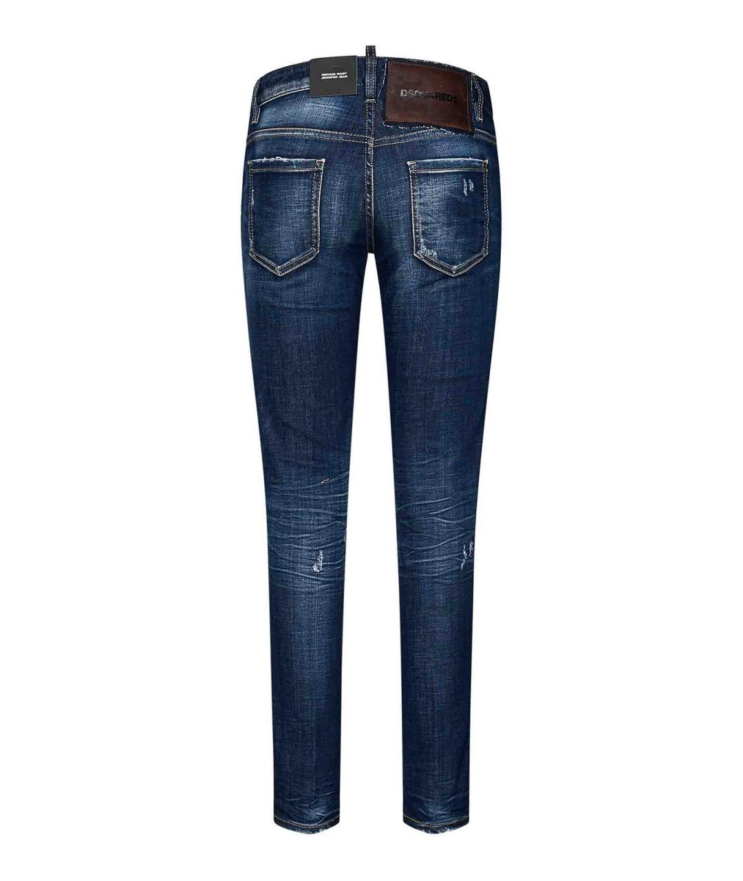 DSQUARED2 Синие хлопковые джинсы клеш, фото 2