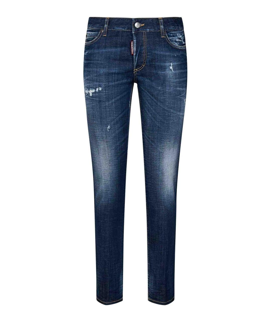 DSQUARED2 Синие хлопковые джинсы клеш, фото 1