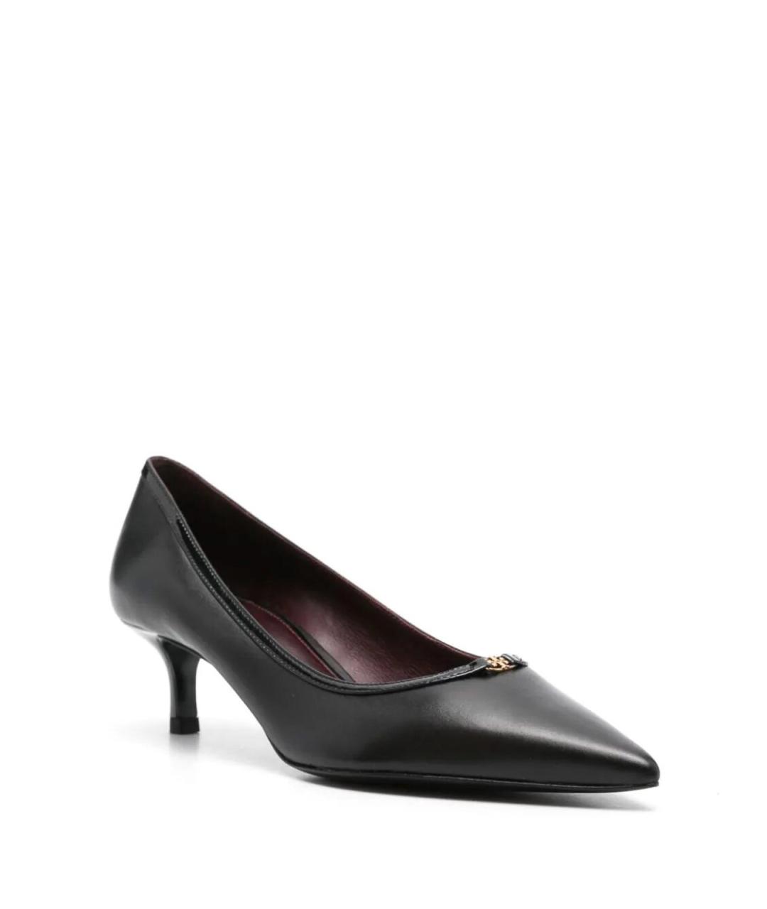TORY BURCH Черные кожаные туфли, фото 3