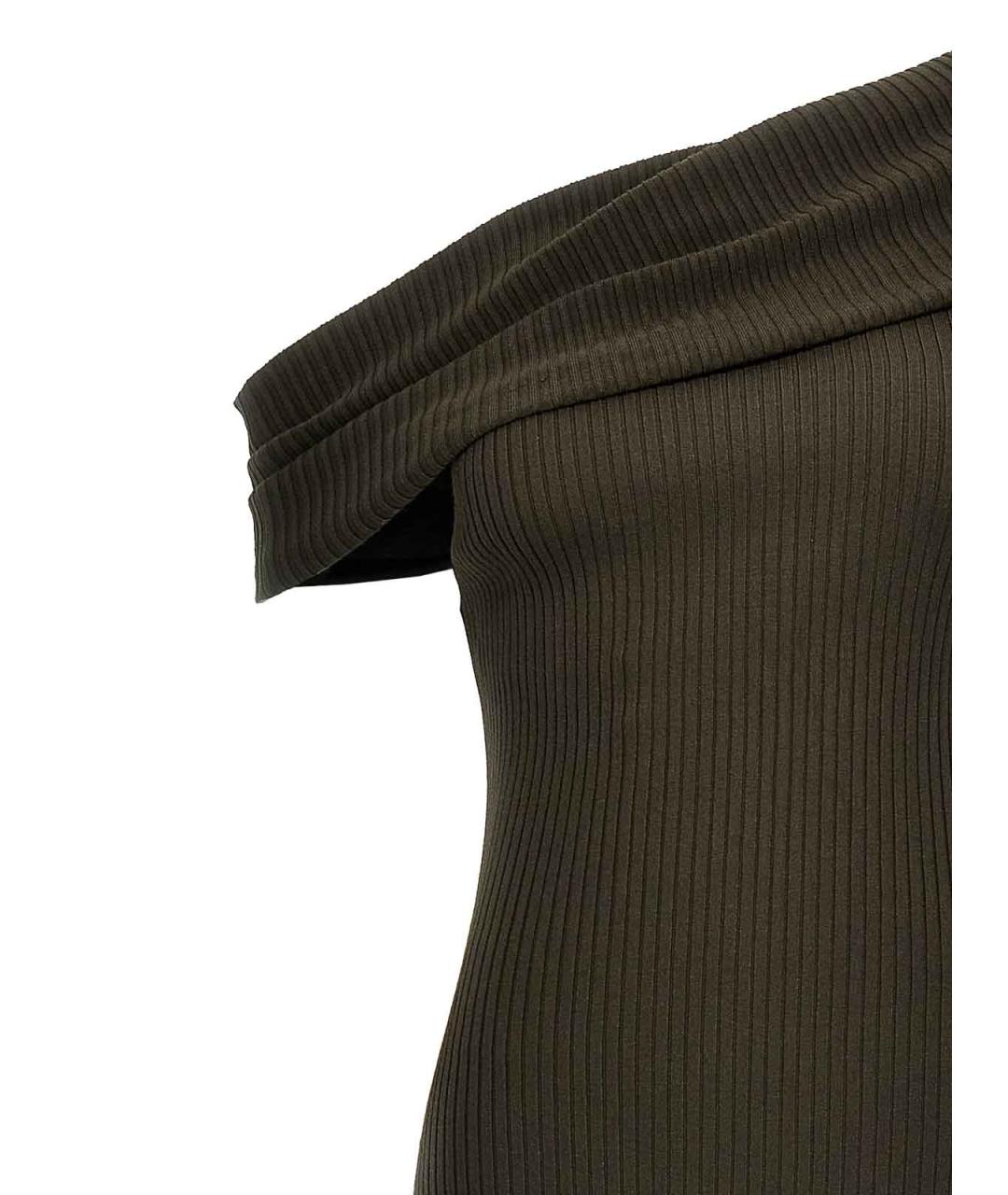 COURREGES Коричневое вискозное вечернее платье, фото 3