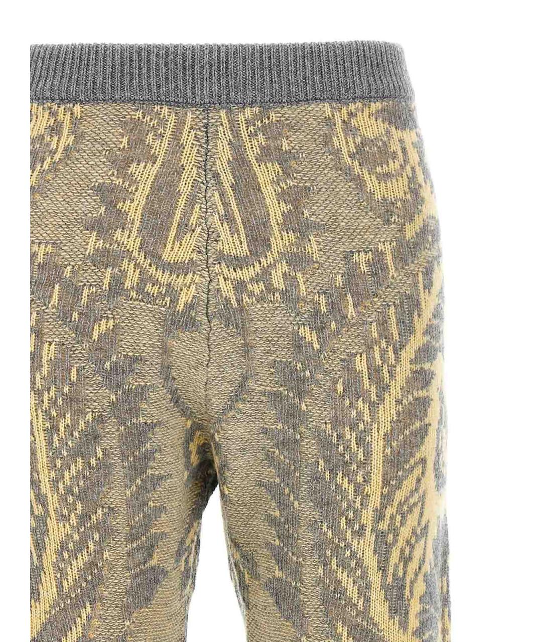 ETRO Мульти шерстяные брюки широкие, фото 3