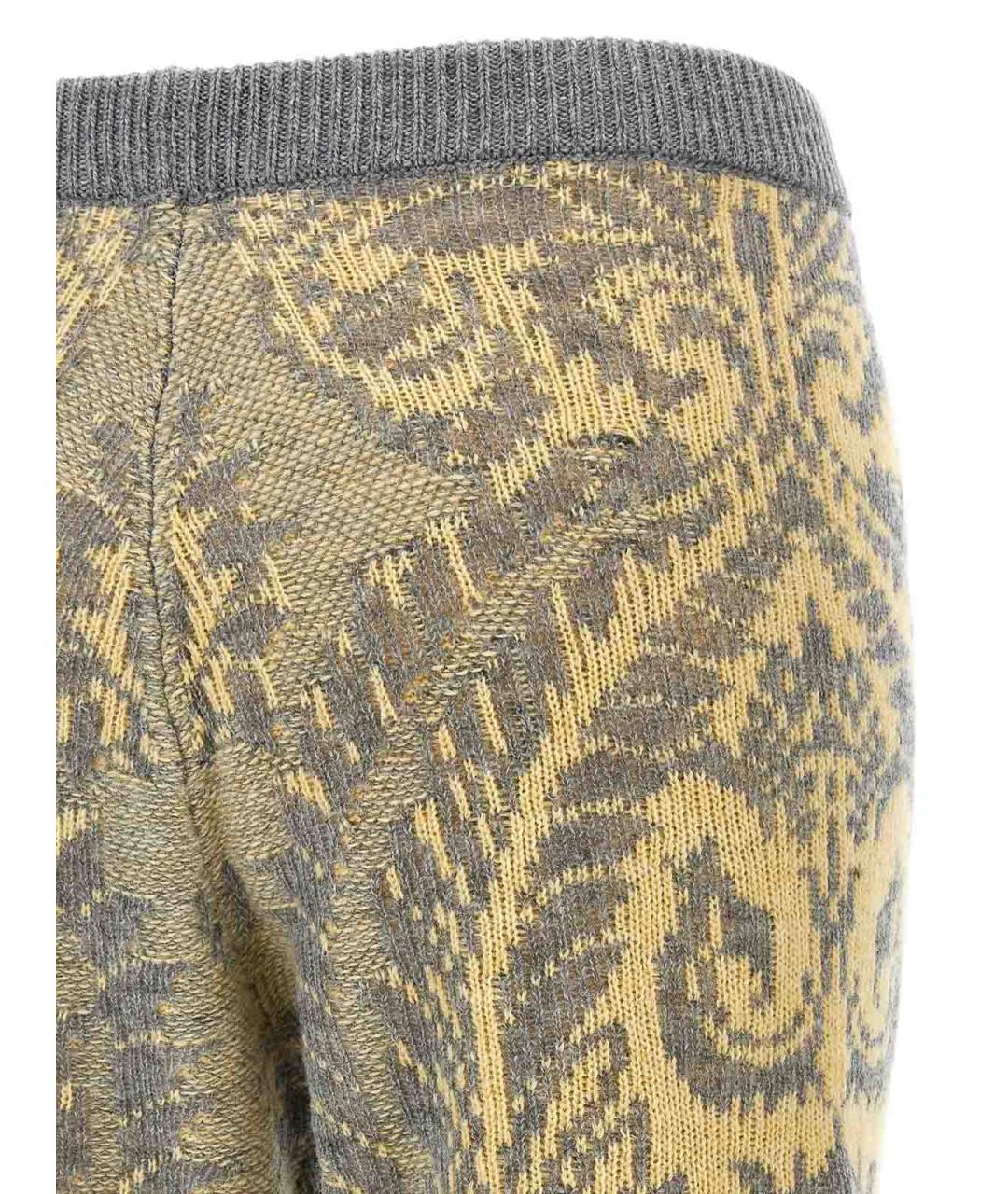 ETRO Мульти шерстяные брюки широкие, фото 4
