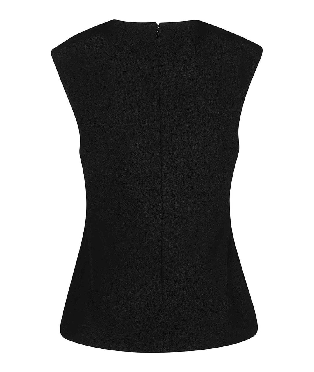 JIL SANDER Черная вискозная майка, фото 2