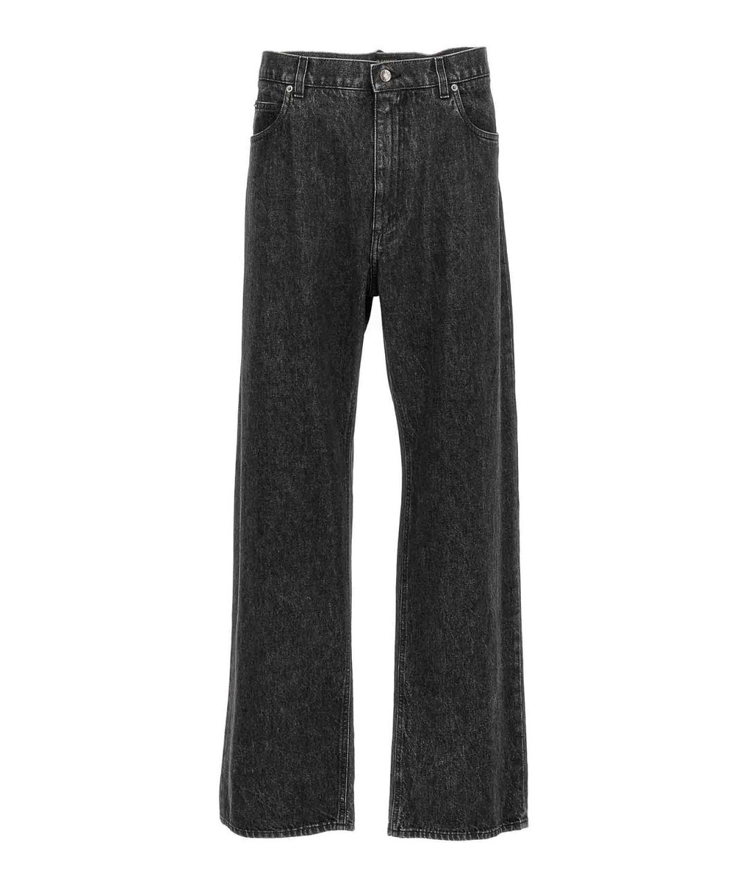 DOLCE&GABBANA Черные хлопковые джинсы, фото 1