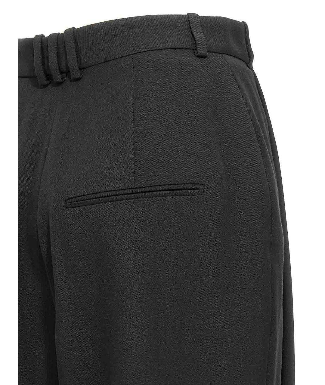 BALMAIN Черные шерстяные прямые брюки, фото 4