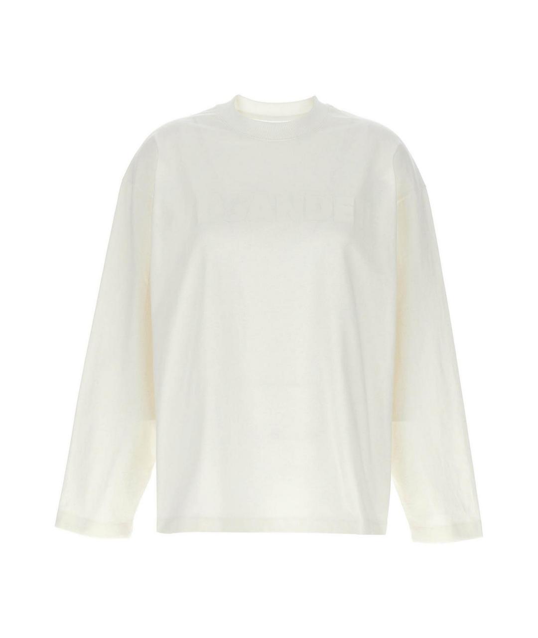 JIL SANDER Белая хлопковая футболка, фото 1