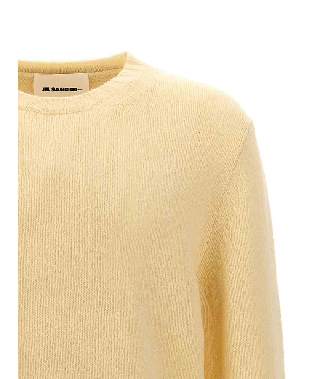 JIL SANDER Желтый шерстяной джемпер / свитер, фото 3