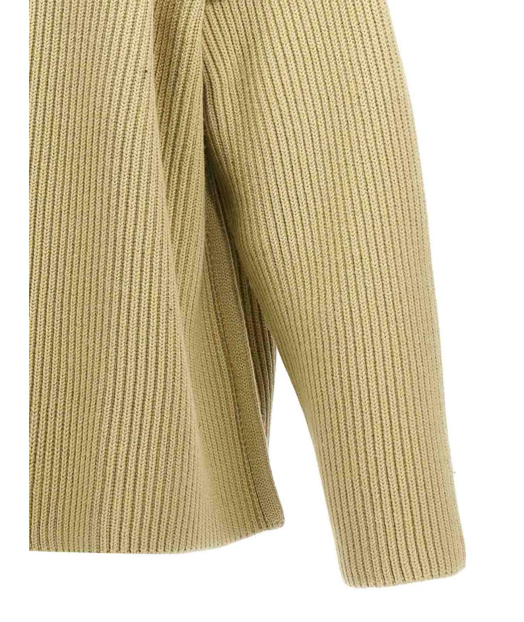 JIL SANDER Зеленый шерстяной кардиган, фото 4
