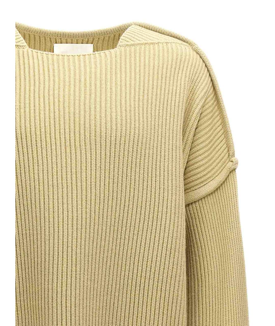 JIL SANDER Зеленый шерстяной кардиган, фото 3