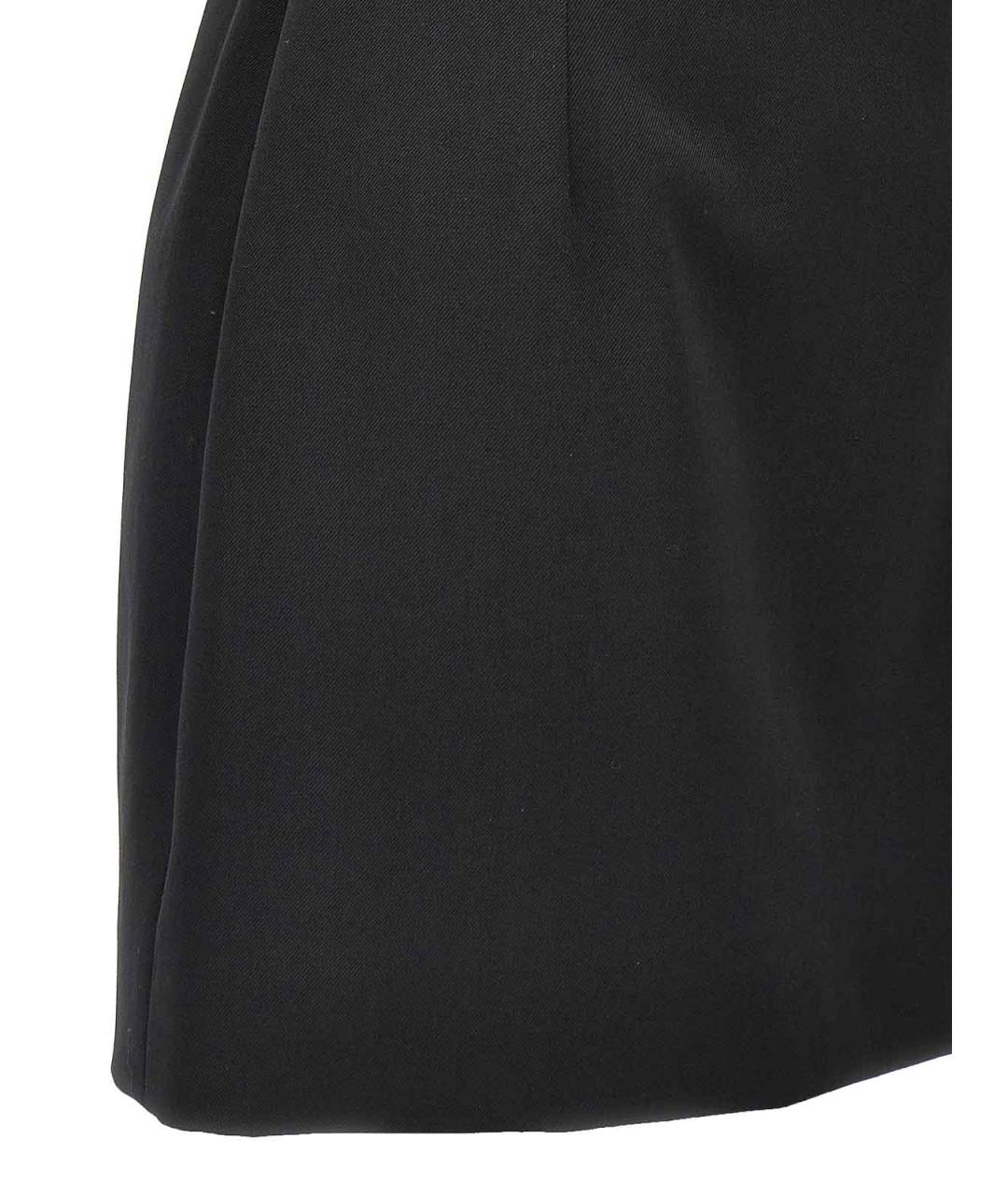 DOLCE&GABBANA Черное шерстяное повседневное платье, фото 4